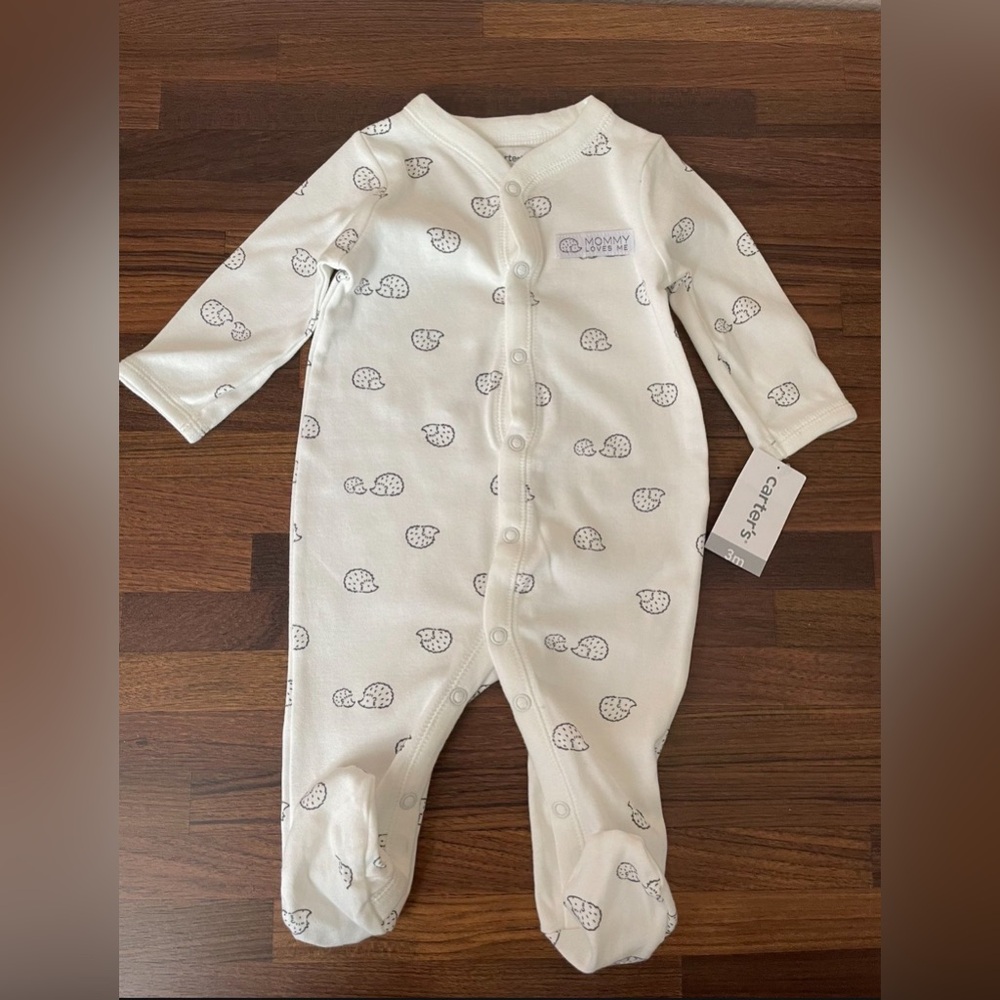 New Carter’s Baby Footie Onesie, Bodysuit, 3M